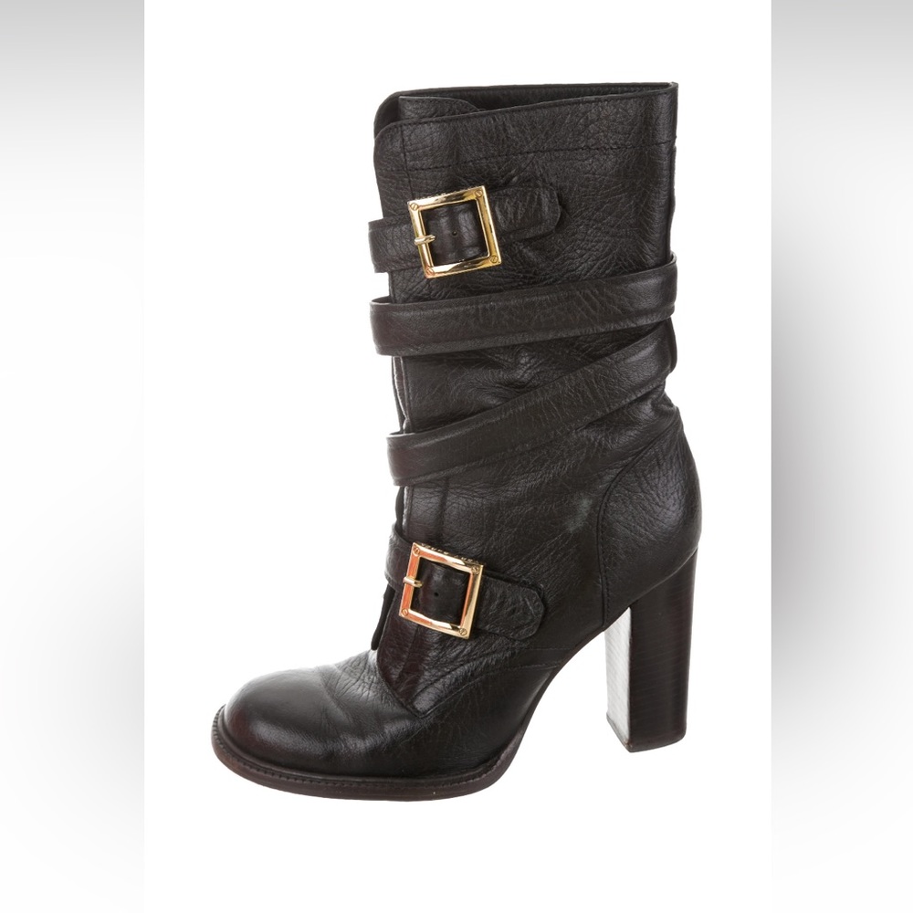 Tory Burch leather mid calf boot 9